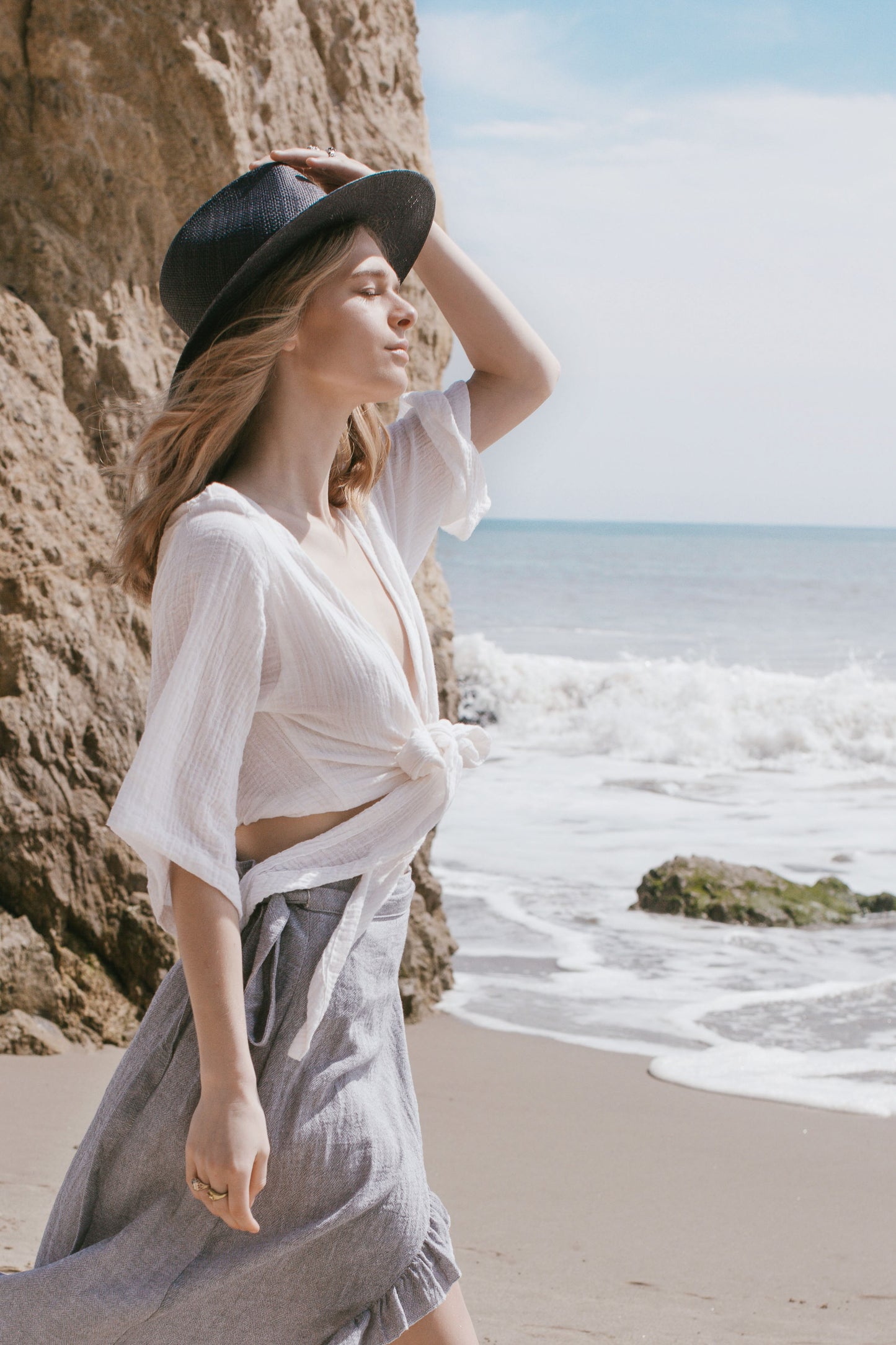 Bali Wrap Top - Natural