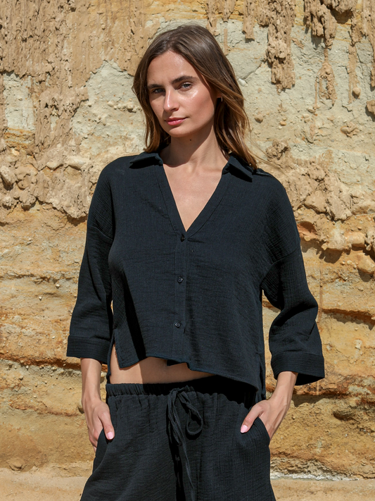 Aura Mini Shirt - Black