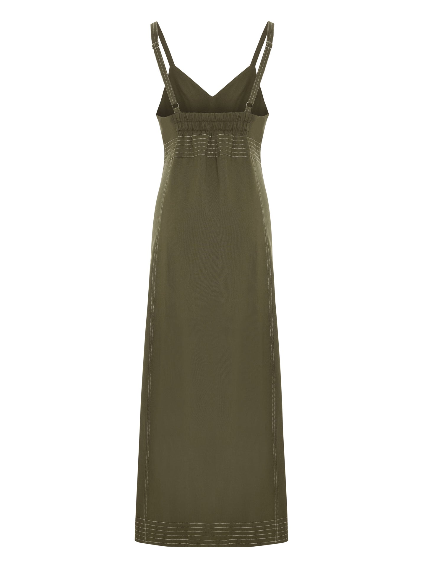Eva Maxi Dress - Khaki Green