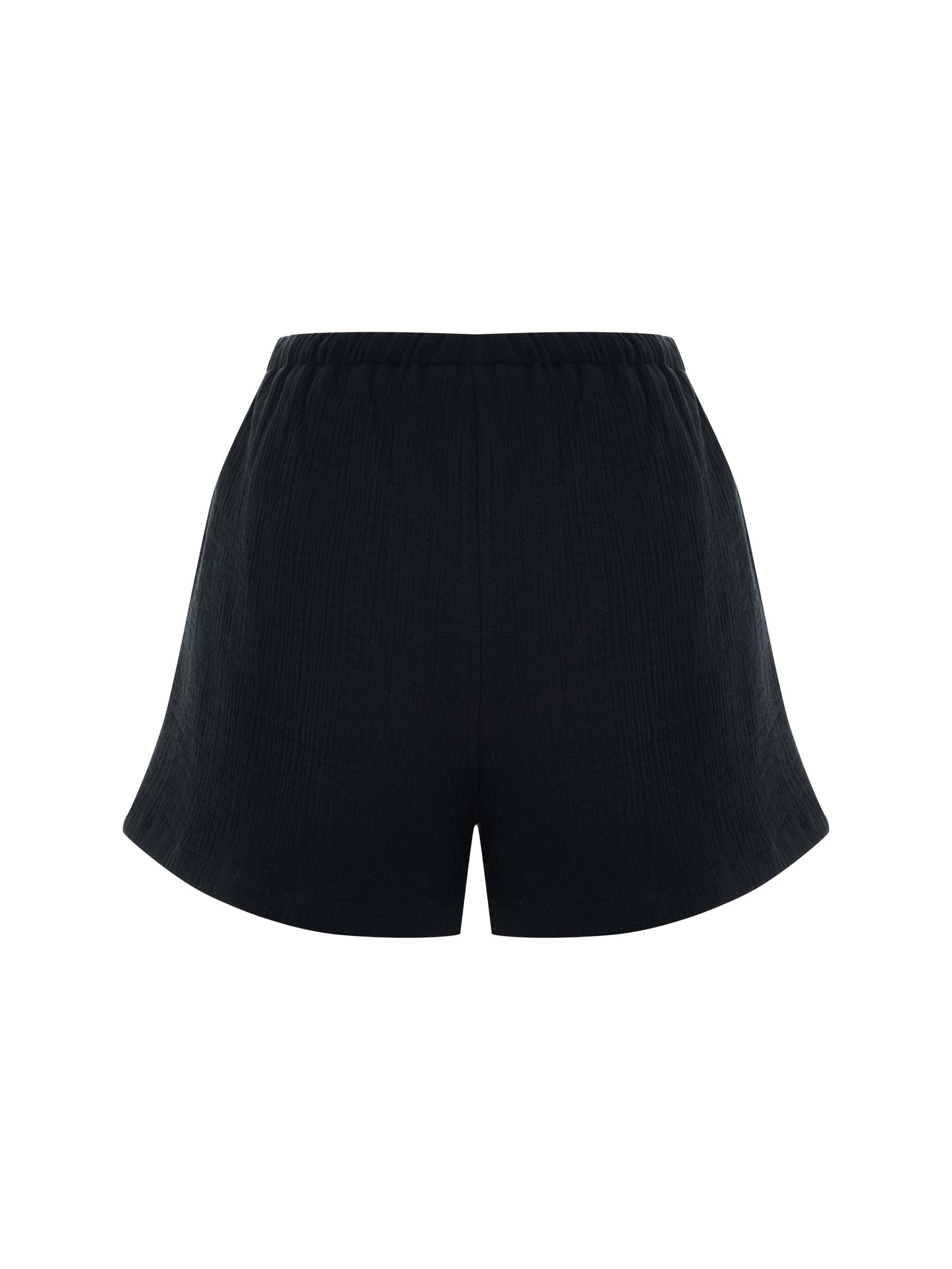 Aura Drawstring Shorts - Black