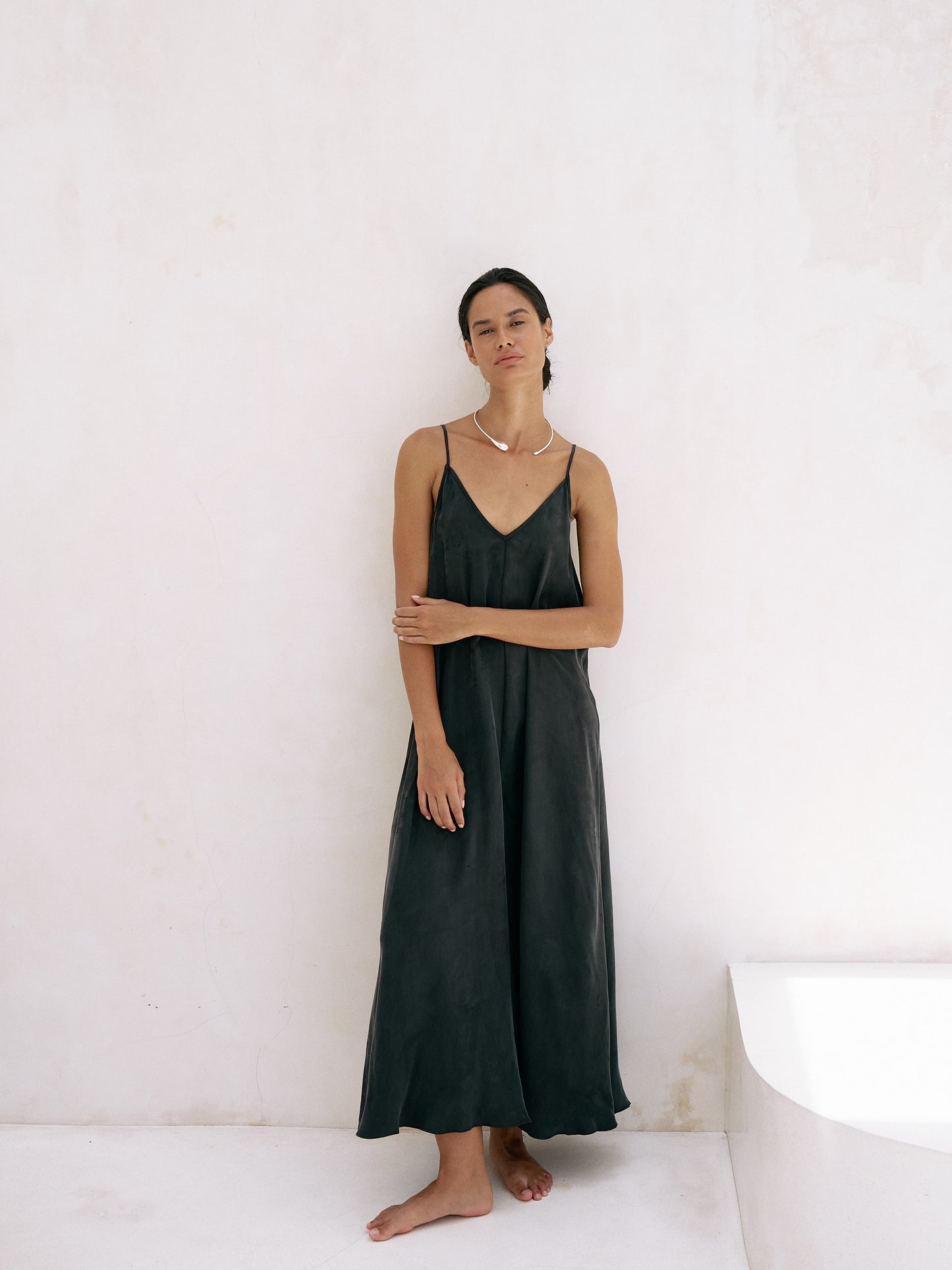 Lucid Flow Maxi Dress - Black