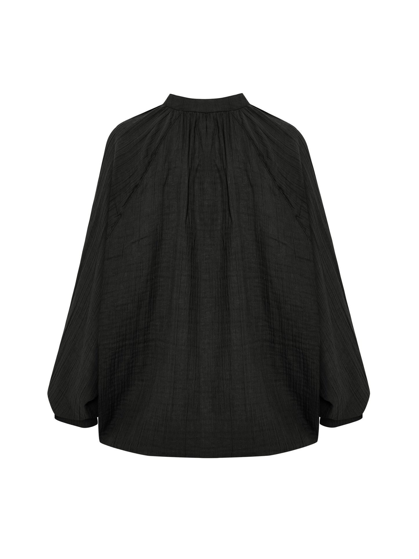 Kaya Buttoned Blouse - Charcoal