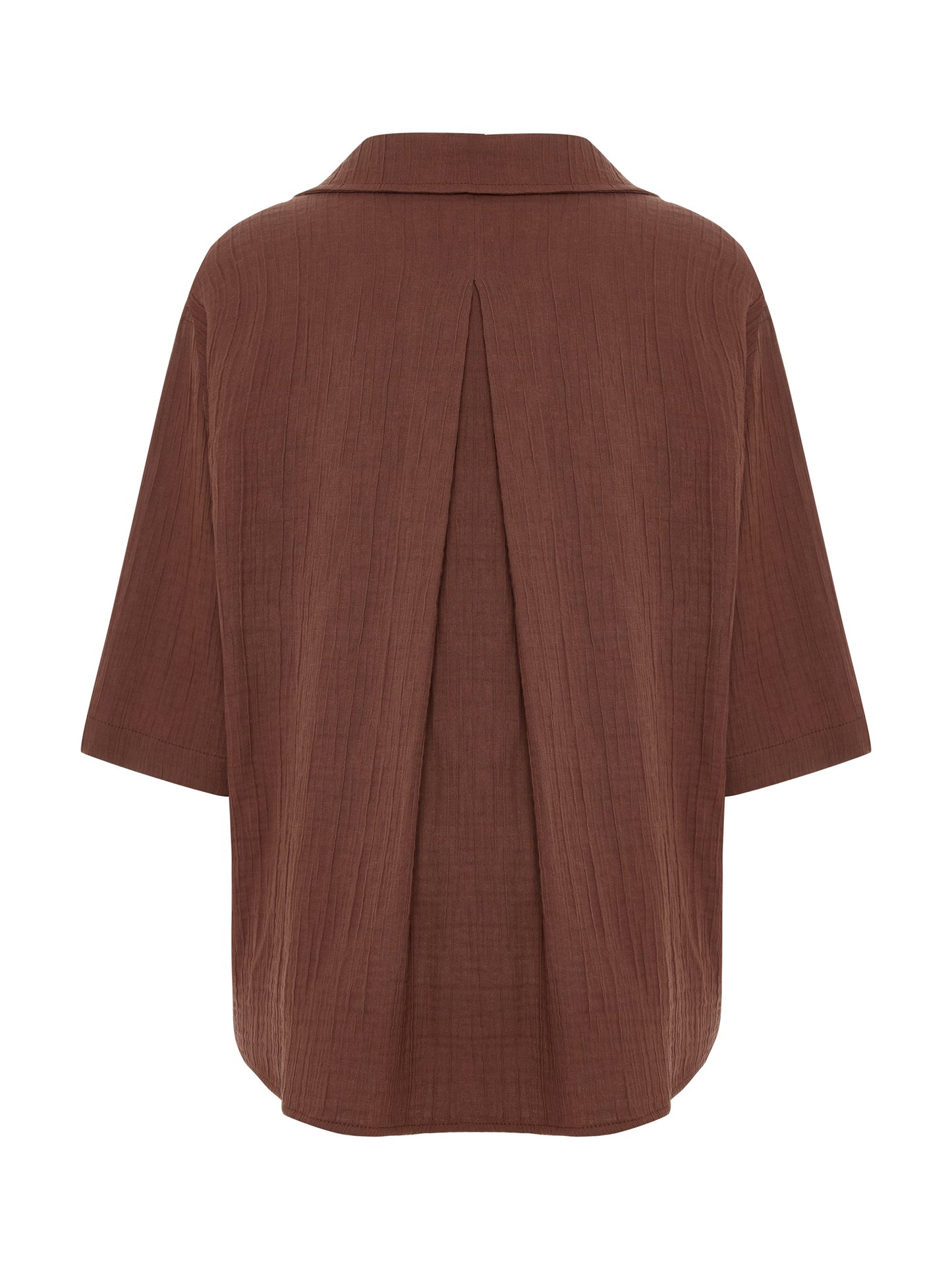 Kaya Boyfriend Shirt - Terracotta