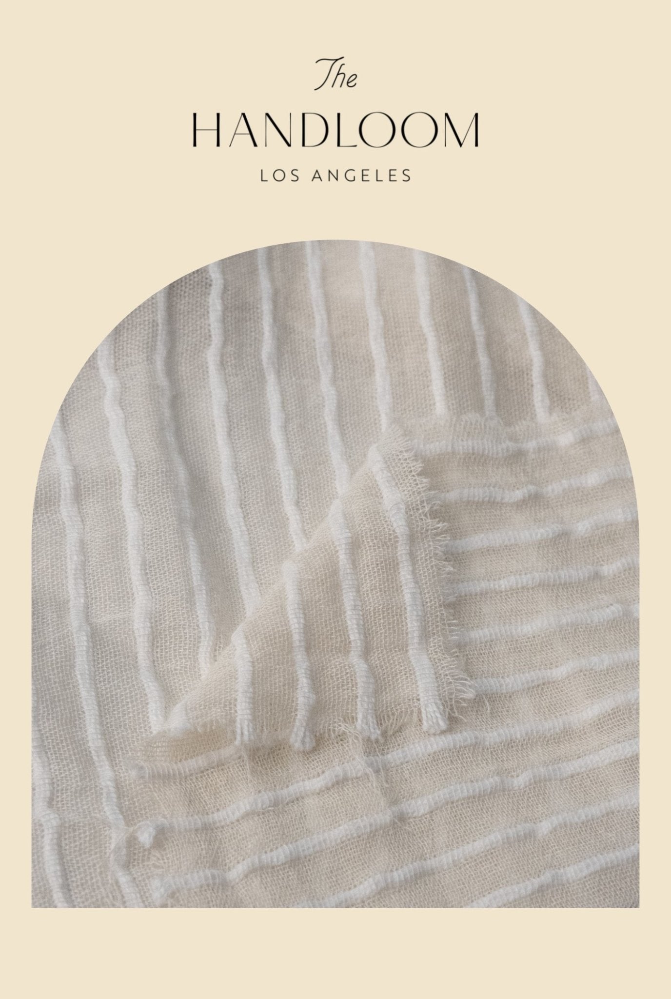 Breeze Beach Dress White Stripes - The Handloom