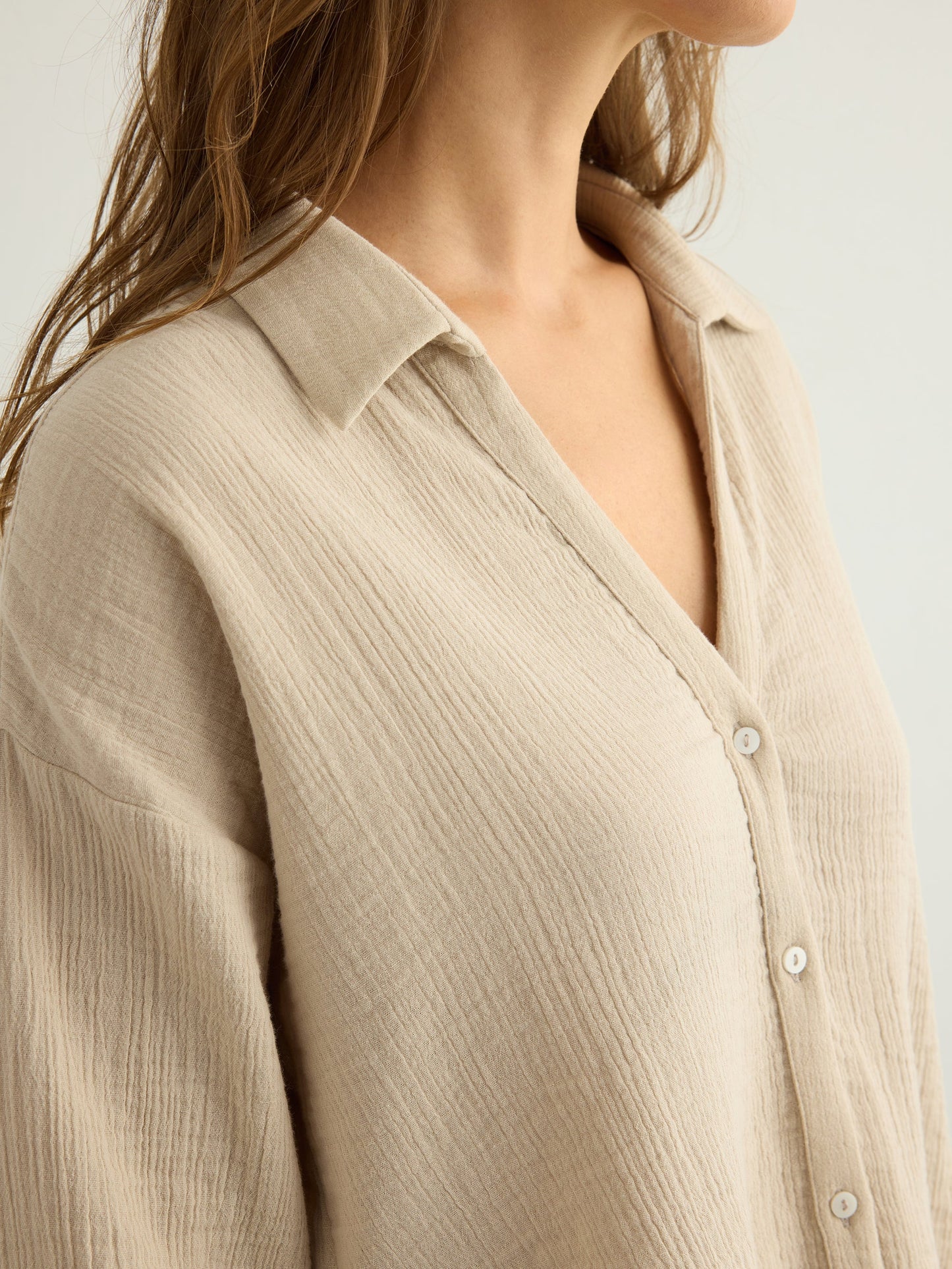 Aura Mini Shirt - Oatmeal