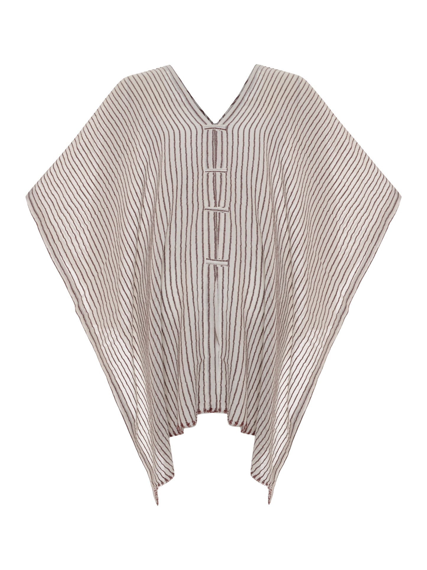 Ava Kimono - Burgundy Stripes