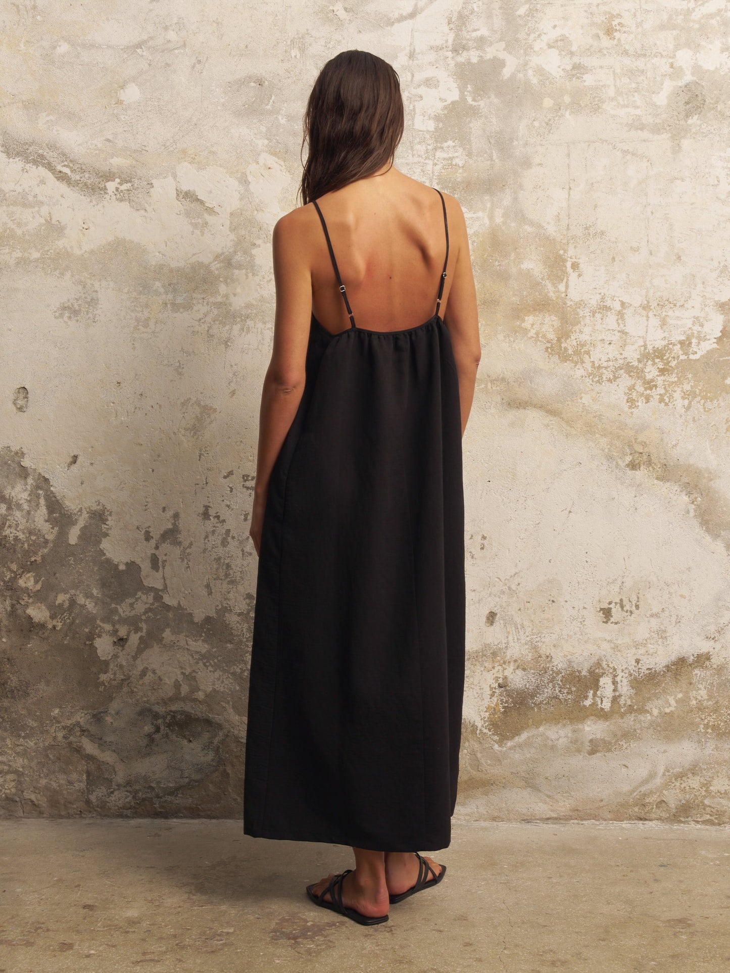 Bliss Flow Maxi Dress - Black