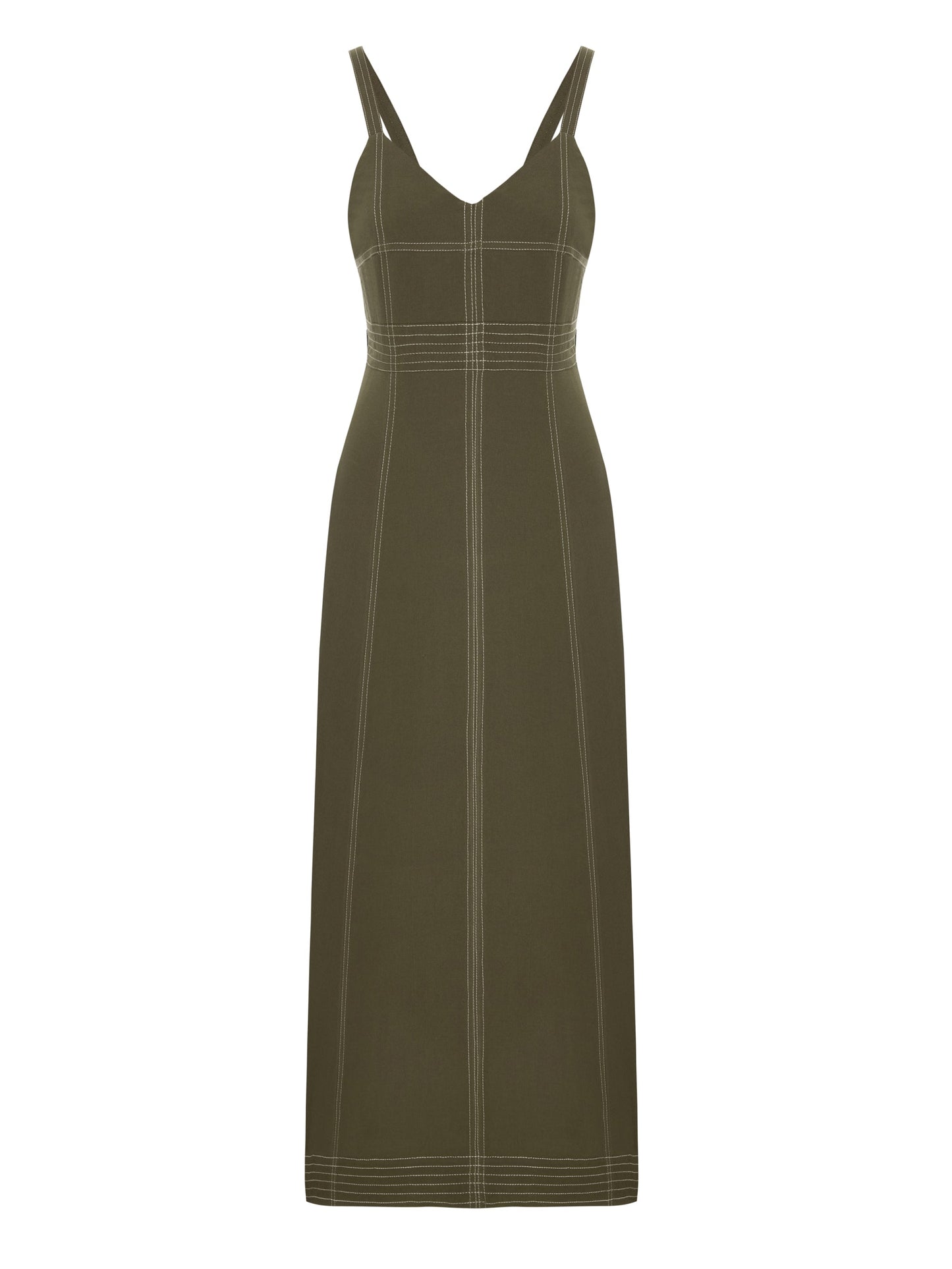 Eva Maxi Dress - Khaki Green