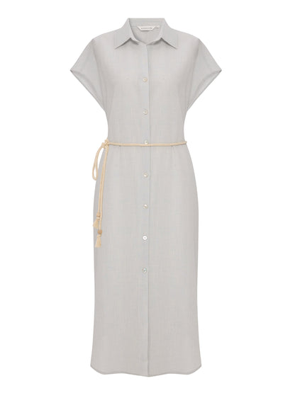 Zaya Shirt Dress - Baby Blue