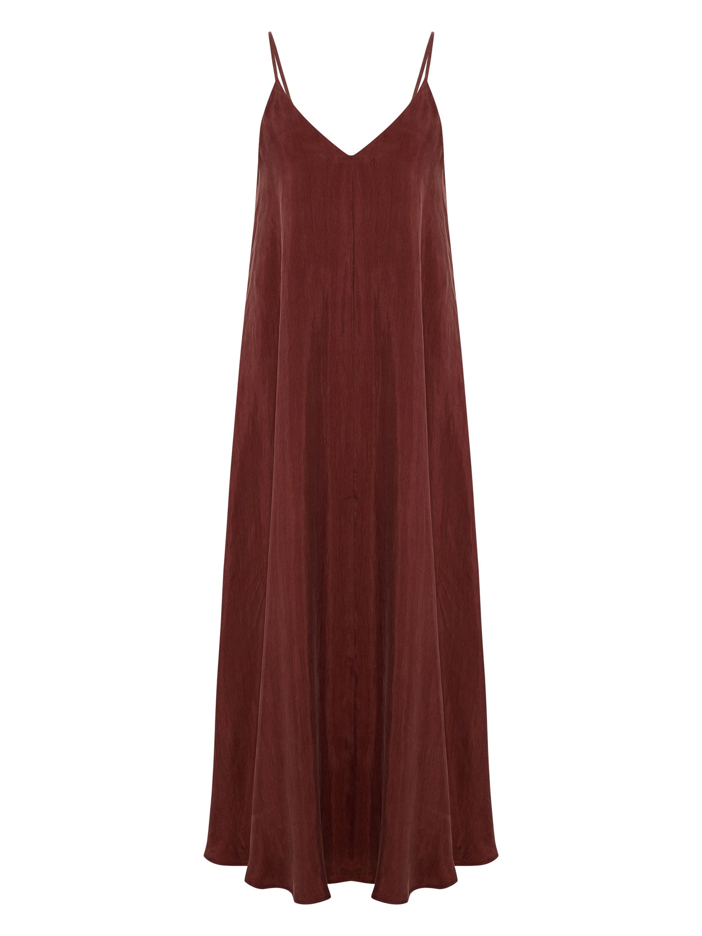 Lucid Flow Maxi Dress - Burgundy