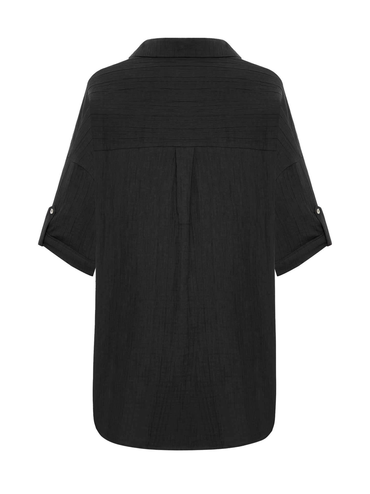 Kaya Oversized Shirt Dress - Charcoal
