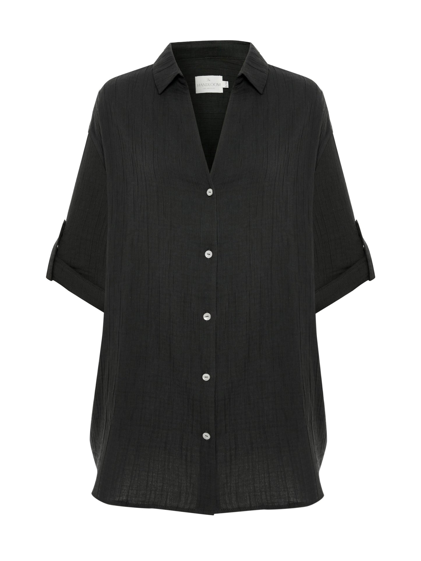 Kaya Oversized Shirt Dress - Charcoal
