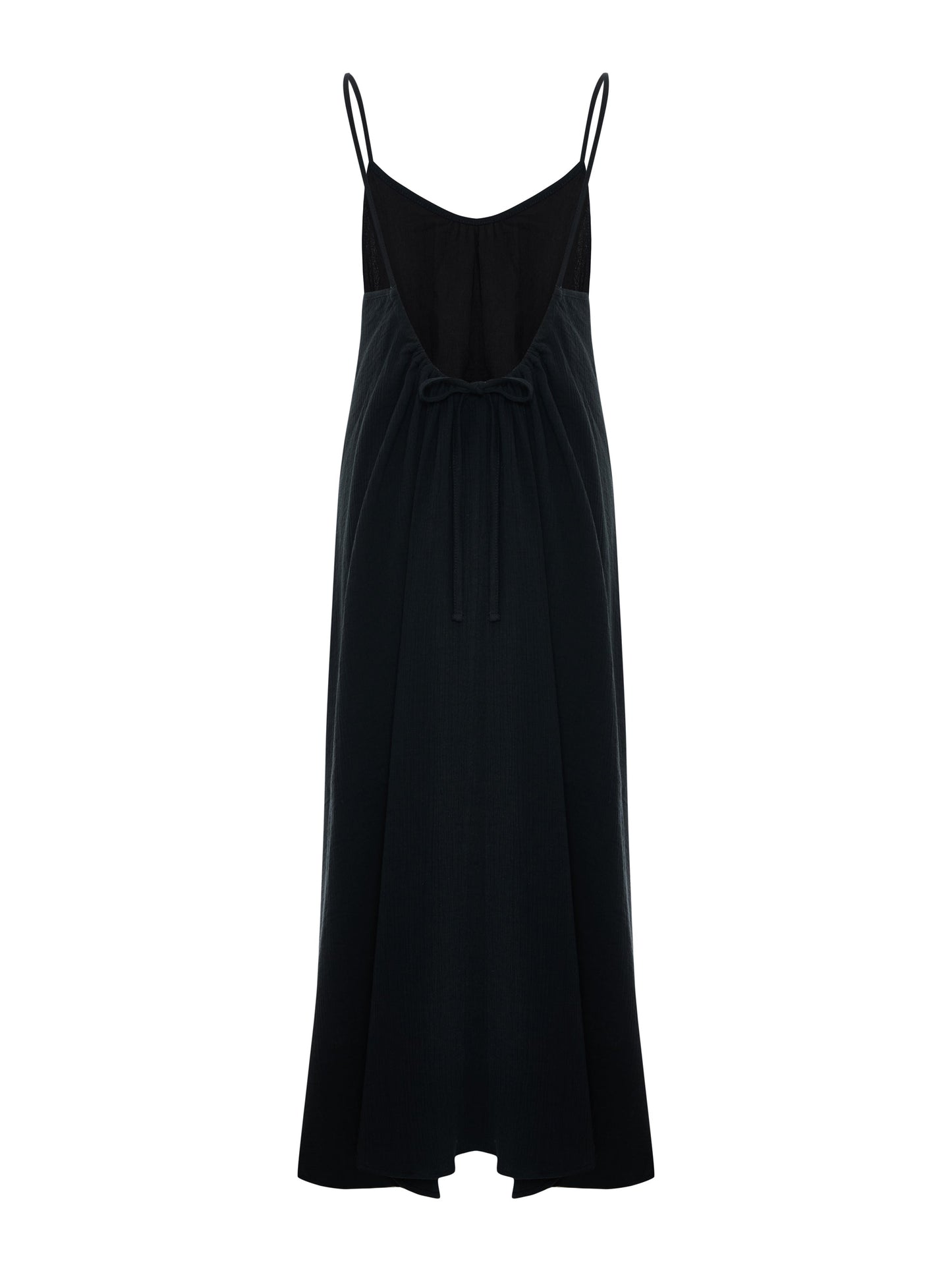 Aura Low Back Maxi Dress - Black