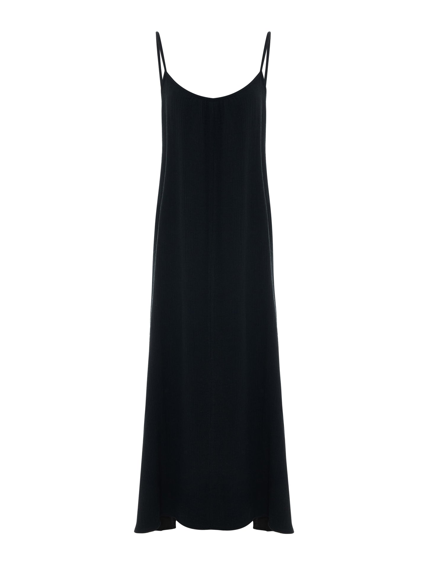 Aura Low Back Maxi Dress - Black