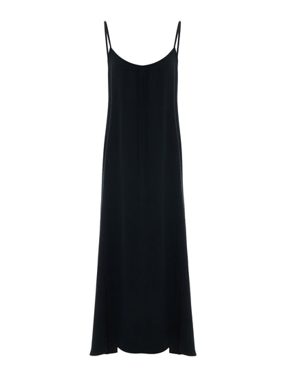 Aura Low Back Maxi Dress - Black