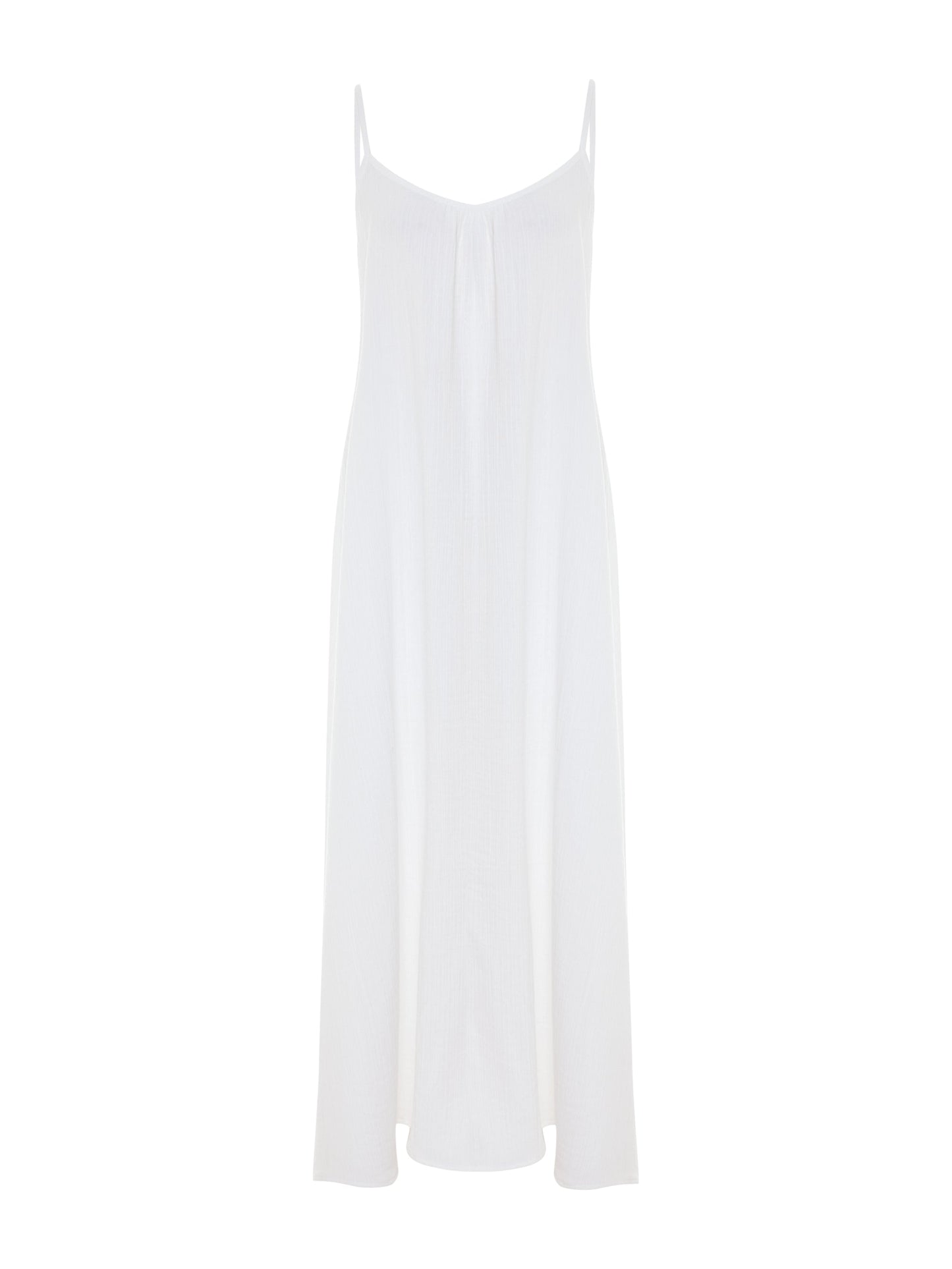 Aura Low Back Maxi Dress - White