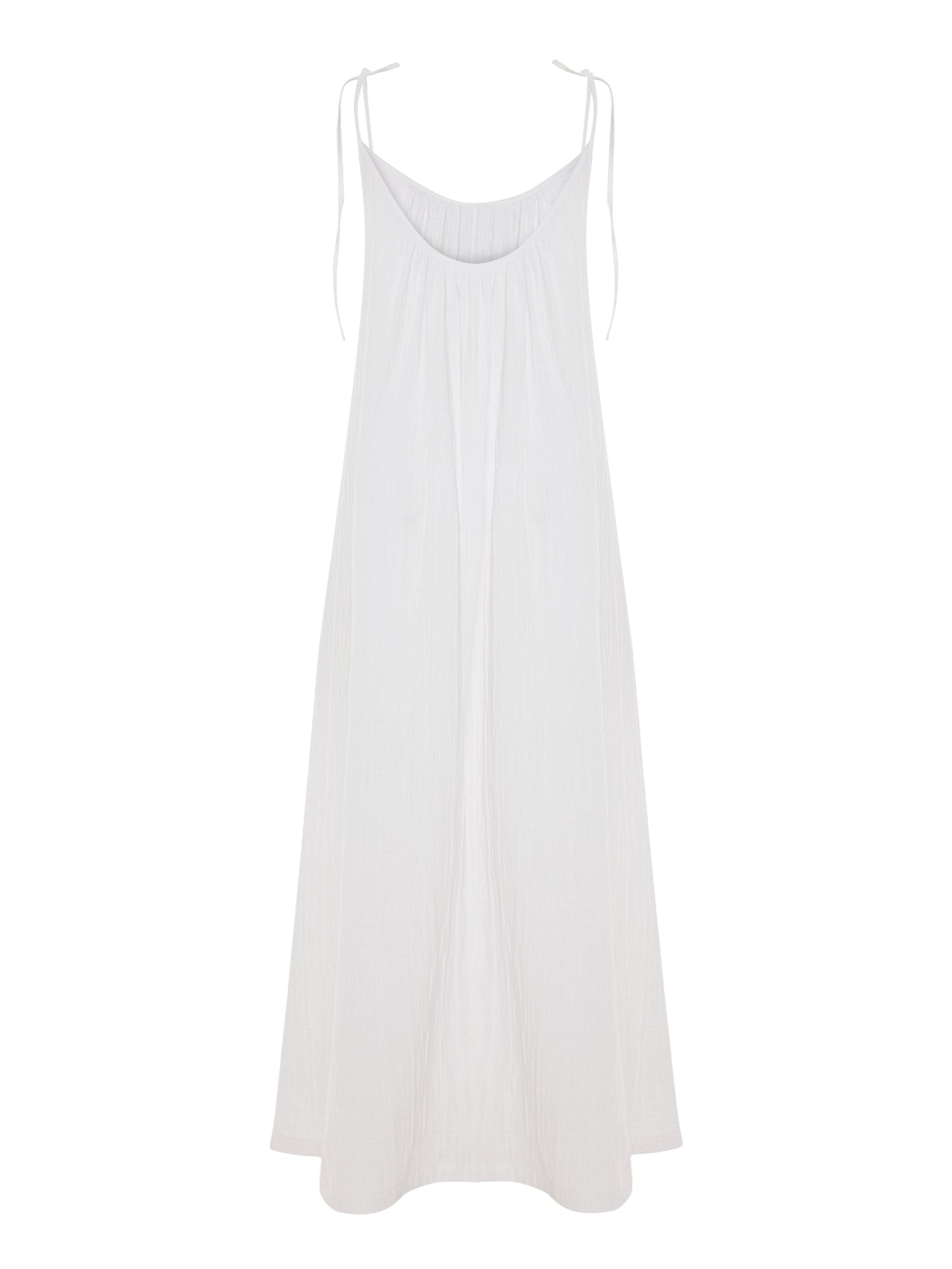 Kaya Tie Strap Maxi Dress - White