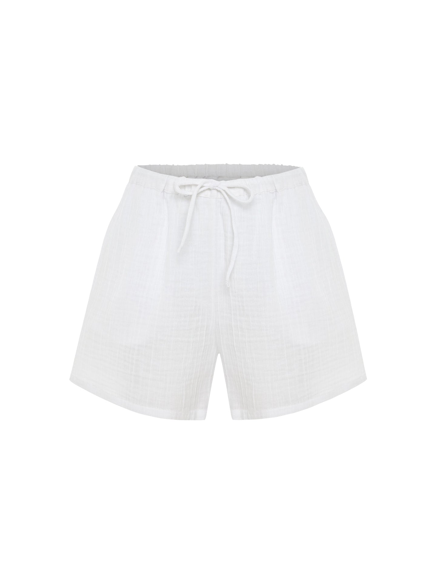 Kaya Drawstring Shorts - White