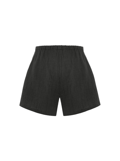 Kaya Drawstring Shorts - Charcoal