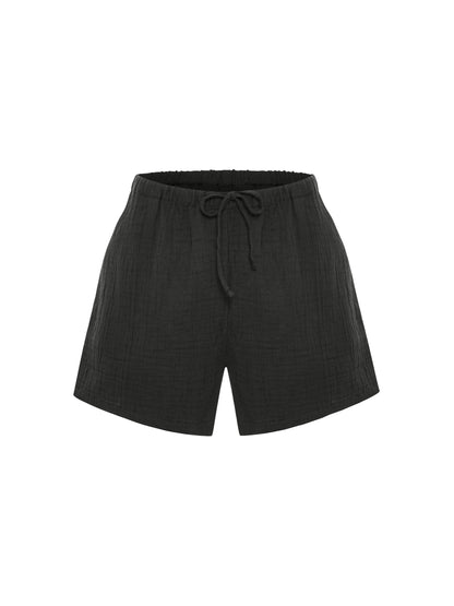 Kaya Drawstring Shorts - Charcoal