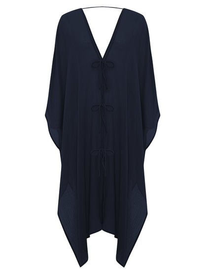 Bodrum Ties Kaftan - Navy