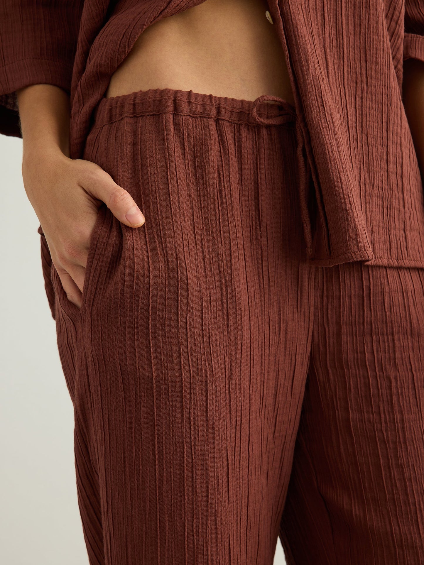 Kaya Drawstring Pants - Terracotta