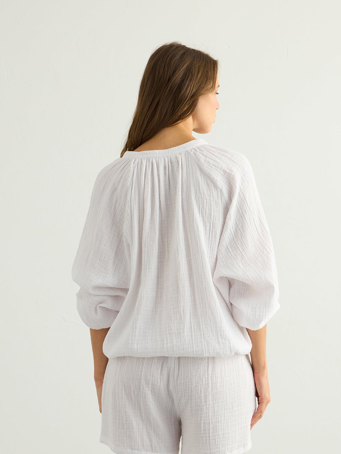 Kaya Buttoned Blouse - White