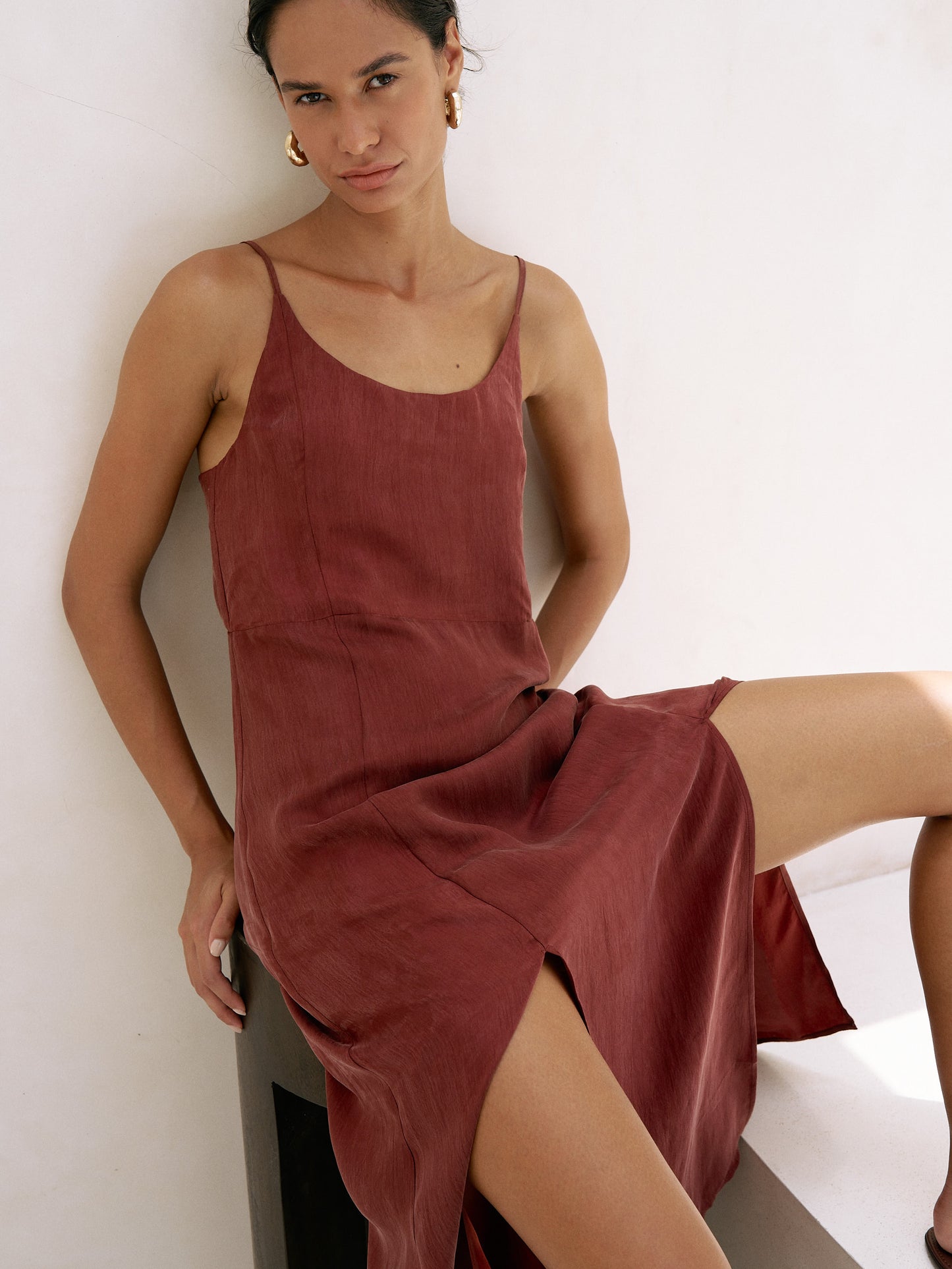 Lucid Midnight Maxi Dress - Burgundy