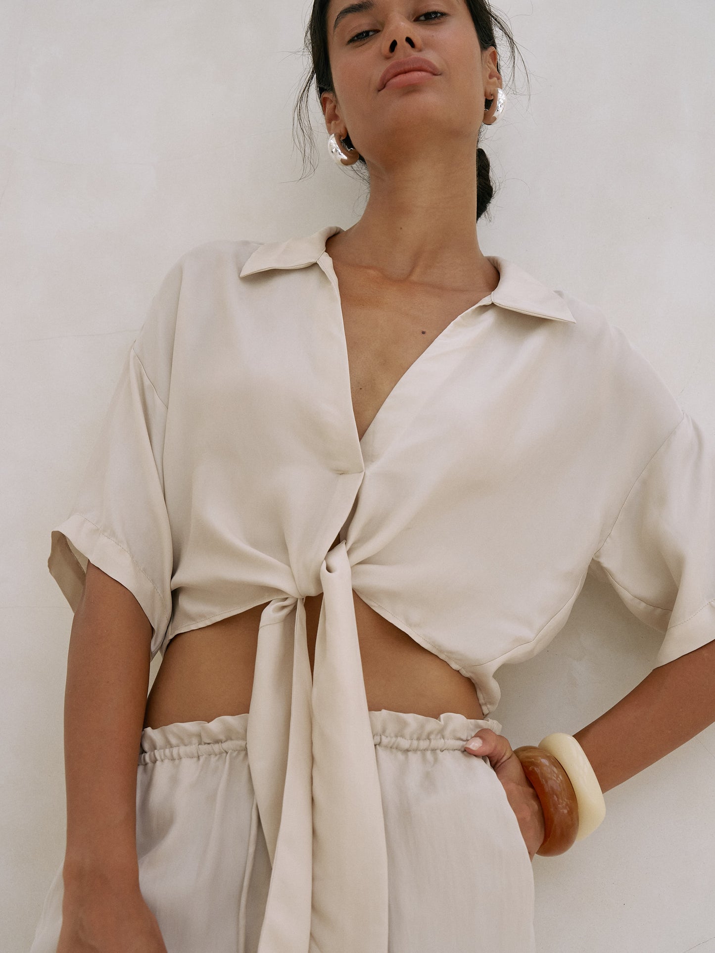 Lucid Tie Shirt - Sand
