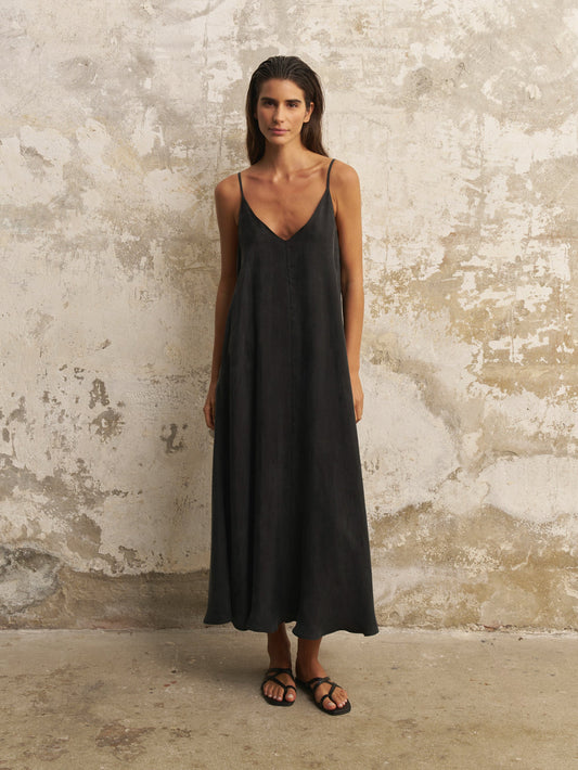 Lucid Flow Maxi Dress - Black