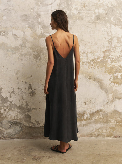 Lucid Flow Maxi Dress - Black