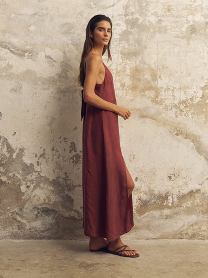 Lucid Midnight Maxi Dress - Burgundy