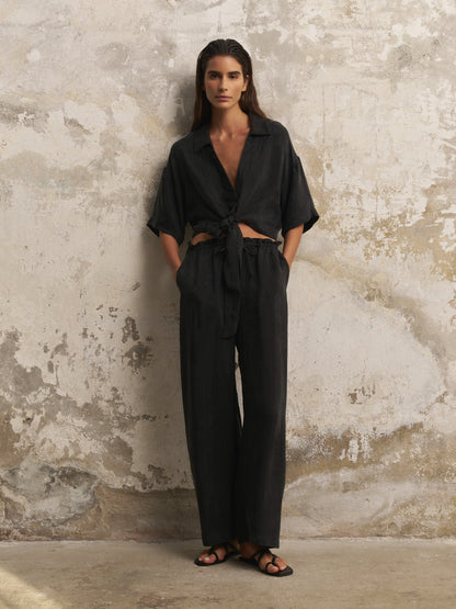 Lucid Tie Shirt - Black