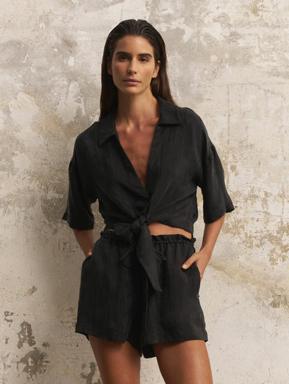Lucid Tie Shirt - Black