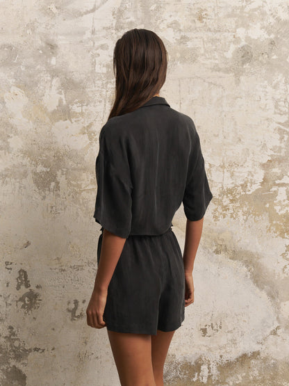 Lucid Flow Tie Shorts - Black