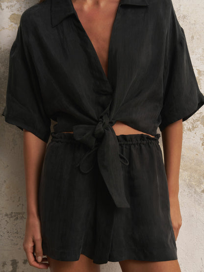 Lucid Tie Shirt - Black