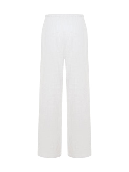 Kaya Drawstring Pants - White