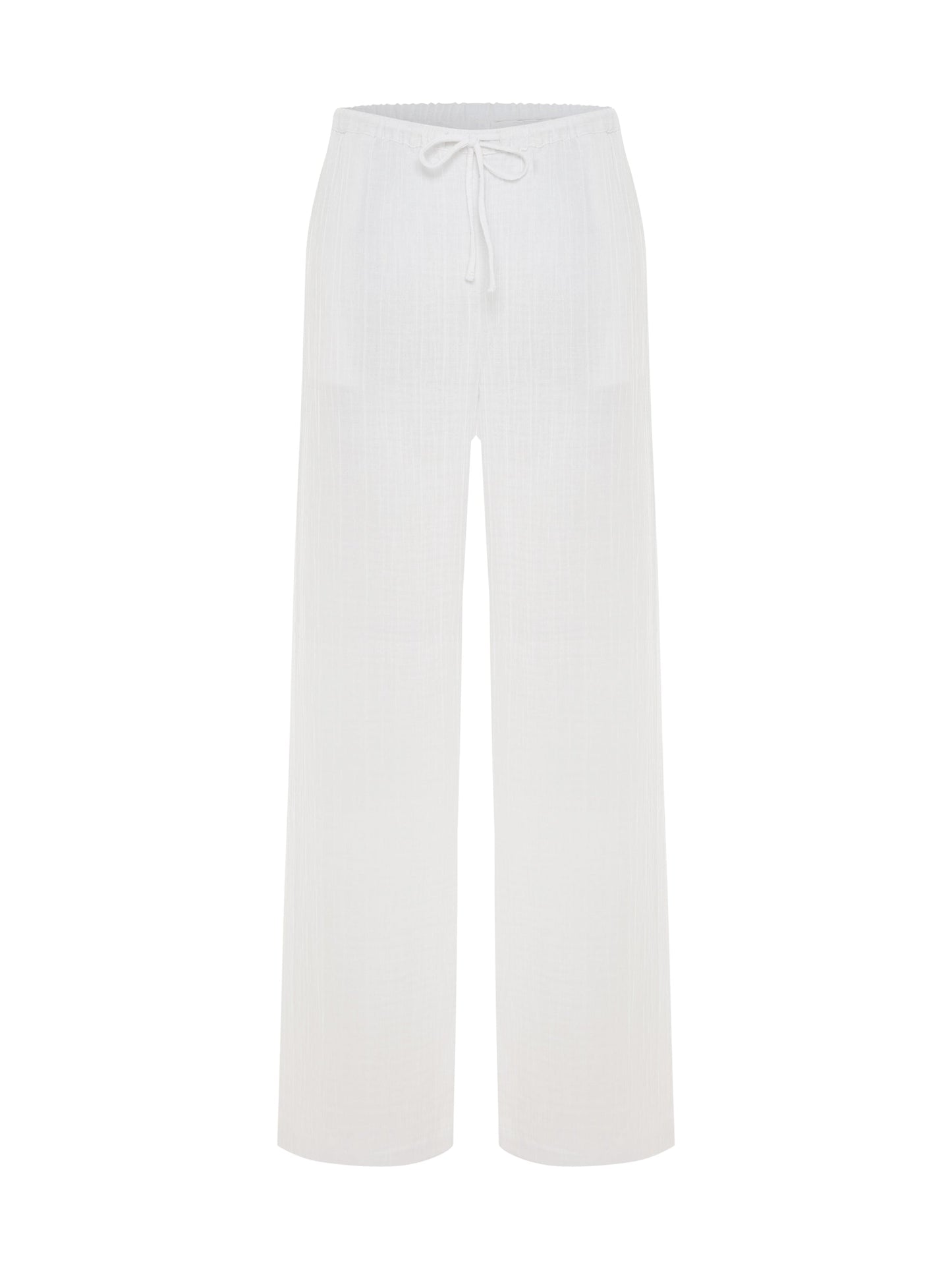 Kaya Drawstring Pants - White