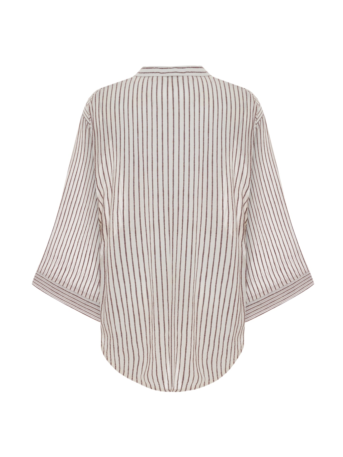 Sade Top - Burgundy Stripes