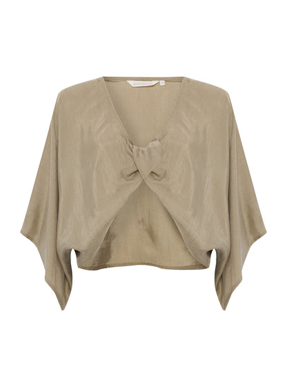 Lucid Knot Top - Khaki Green