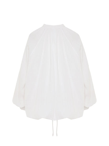 Kaya Buttoned Blouse - White