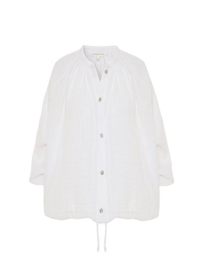 Kaya Buttoned Blouse - White