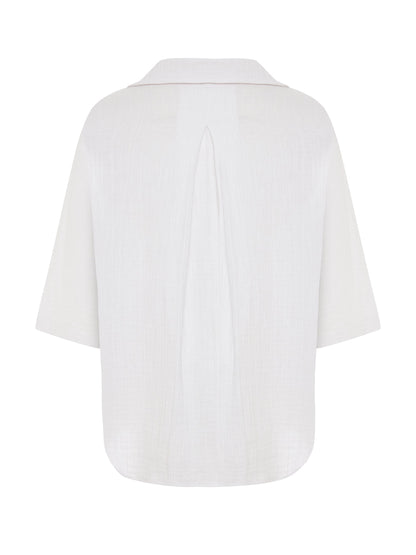 Kaya Boyfriend Shirt - White