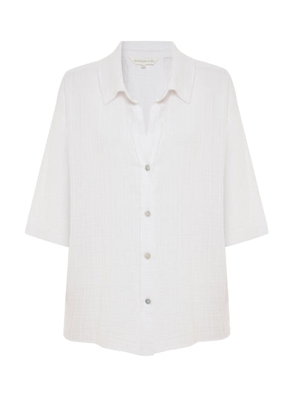 Kaya Boyfriend Shirt - White