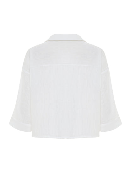 Aura Mini Shirt - White