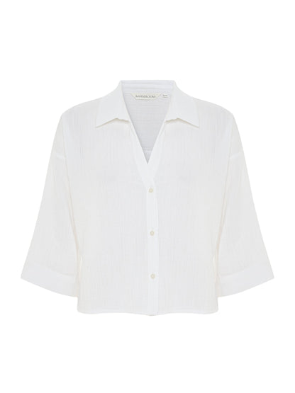 Aura Mini Shirt - White