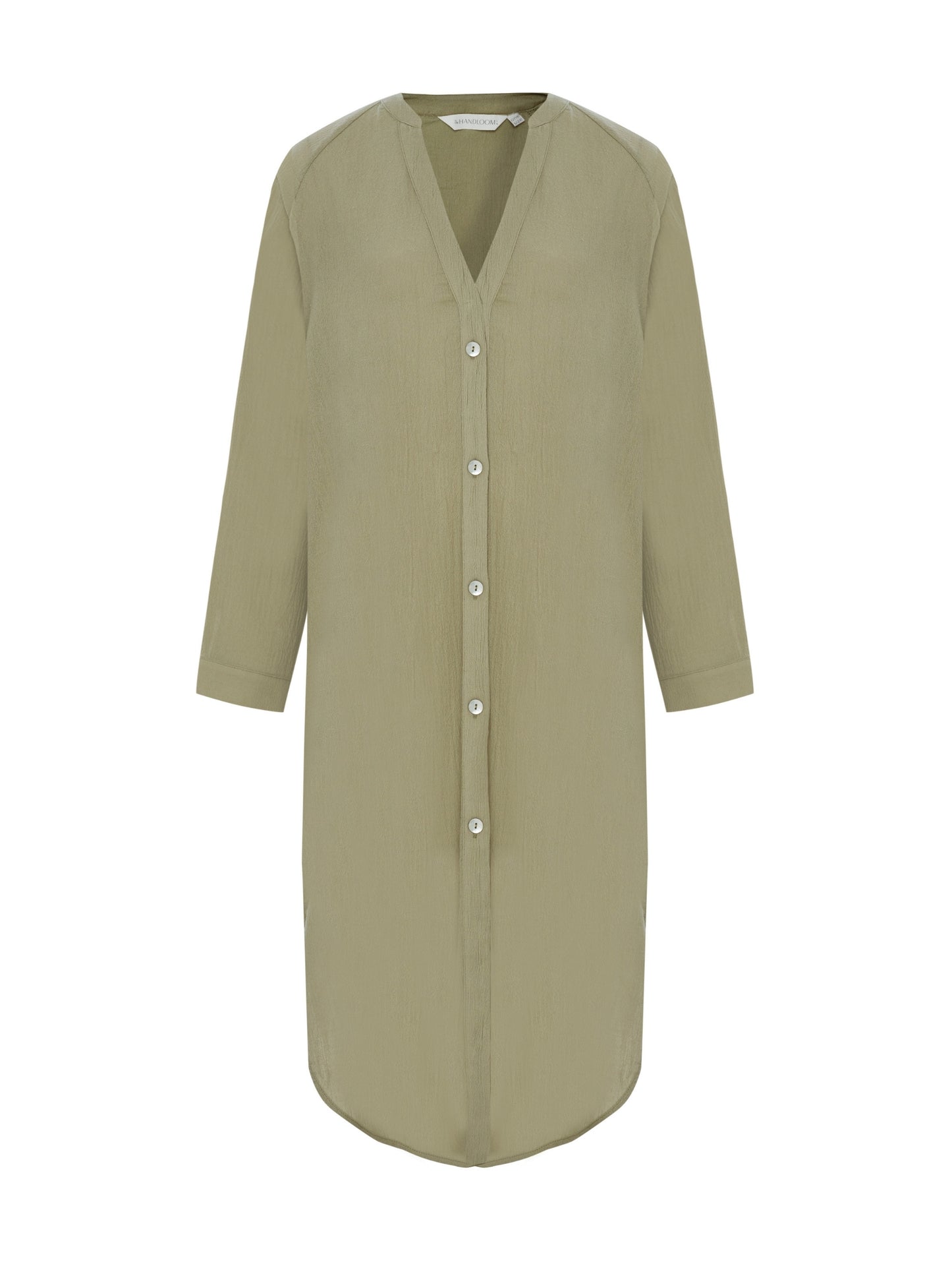 Terra Shirt Dress - Khaki Green