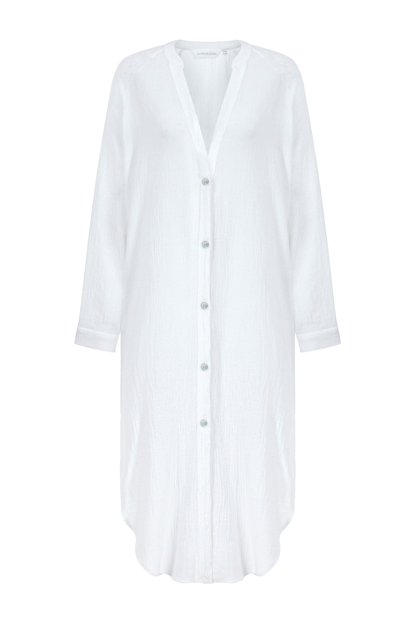 Terra Shirt Dress - White