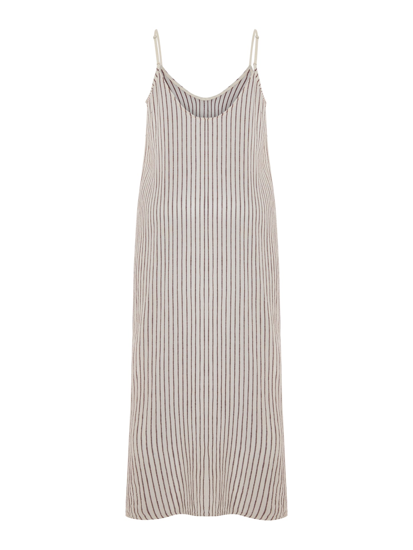 Yaz Dress - Burgundy Stripes