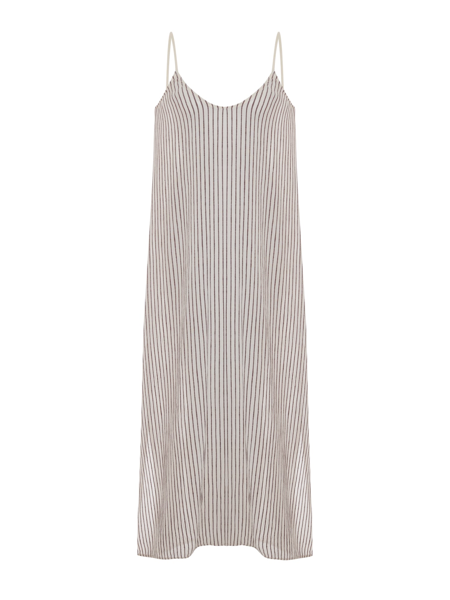 Yaz Dress - Burgundy Stripes